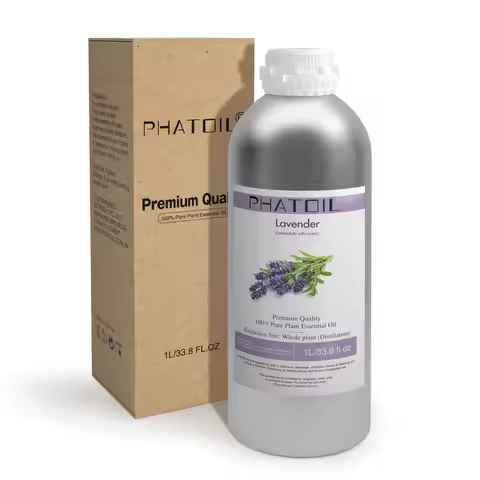 PHATOIL 1000ml Natural Aromatherapy Essential Oil Lavender Jasmine Eucalyptus Vanilla Lemon Bergamot