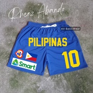 Fiba Gilas Pilipinas basketball Drifit jersey shorts, suitable for men above the knee