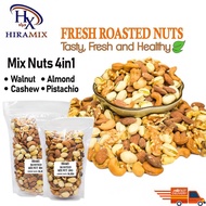 Roasted Mix Nuts | Cashew Almond Pistachio  Walnut  | Campuran Kacang panggang 250g/500g/1kg