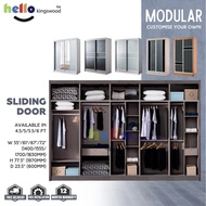 [Kingswood] Solid Plywood Customisable Modular Sliding Wardrobe Cupboard / Cabinet