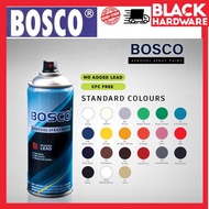 Black Hardware BOSCO Aerosol Spray Paint Cat Spray Tin Spray Warna Spray Basikal Motor Cat Kerata Sp