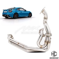 Toyota GT86 ZN6/ Subaru BRZ ZC6 Max Racing Exhaust Unequal Length Stainless Steel Catless Header car