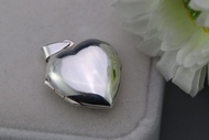 Silver thai Jewelry จี้ล็อกเก็ตเงินแท้925รูปหัวใจแวววาว Sparkling 925 sterling silver heart shaped l