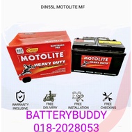 DIN55L CENTURY MOTOLITE heavy duty /  car battery