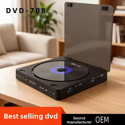 708 Mini DVD Player HD Home VCD CD Disc Player for Kids Education Portable USB