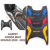 Beat ALL NEW Carpet 2020-2022 Footwear Front Footrest Mat HONDA BEAT NEW 2020 2021 2022 FI ESP STREET DELUXE PNP Footrest Variation Of Motorcycle Accessories BEAT BEAT STREET NEW BEAT DELUXE Beat ESP ORIGINAL Beat NEW FI PNP