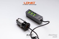 LDNIO C61 1USB QC3.0 + 3USB PORT CAR CHARGER ( ที่ชาร์จไฟในรถ USB 4 ช่อง + QC3.0 )