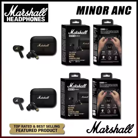 Marshall MOTIF ANC Wireless Bluetooth Headset Active Noise Reduction Earphone True Wireless In-Ear R