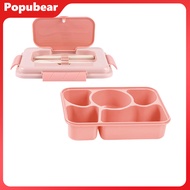 Bento Lunch Box with Leakproof Sauce Box Multi-Compartment Snack Box Meal Prep Containers for School