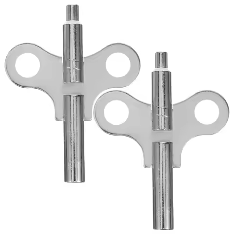 2 Pcs Wind The Clock Mechanism Parts Kit tools Replace Winding Universal Grandfather Steel Timeclock