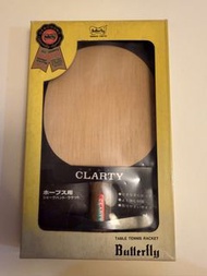 絕版黑鐵蝴蝶Butterfly Clarty FL 橫板乒乓球拍