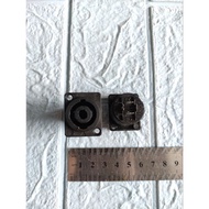 Black Small Faceted Speakon Socket Female Speakon Connector Spikon G027 Audio Connector Type Socket 