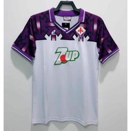 High quality 92-93 95-96 Fiorentina Home Retro Soccer Jersey Vintage Football Shirt Classic Kit