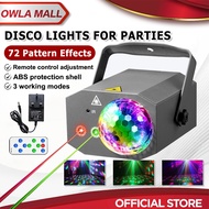 48/64/72 Pattern Party Laser Projector Light DJ Disco Strobe Vocoal Laser Light Rgb Para Sa Kasal Kt