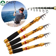 CHLIZ Telescopic Fishing Rod Mini Travel Adjustable Carp Feeder