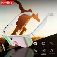 BESTLINK Smart AI Translation Camera Glasses Plated Lens Bluetooth Music Glasses Dust and UV Proof O