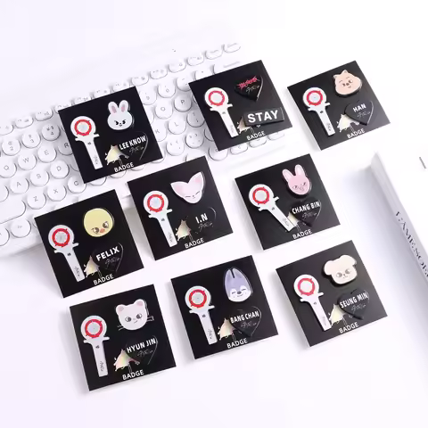 Stray kids mini brooch decoration accessories three piece set SKZOO mini animal bag clothing persona