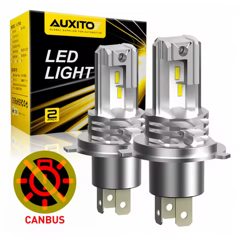 AUXITO 1/2X 9003 HB2 H4 LED Canbus Headlights Hi/Lo Beam 12V Fanless for Audi Honda Toyota Ford H4 L