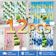 12PCS Curtains Window Curtain 85x190cm Window Curtain Kurtina For Window or Door Curtain
