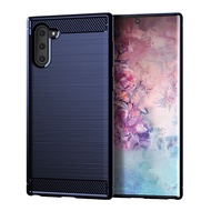 Samsung Galaxy Note 10 Plus 7 8 9 FE Fan Edition S8 S9 Plus Mobile Phone Cover Carbon Fiber Soft Silicone TPU Phone Case