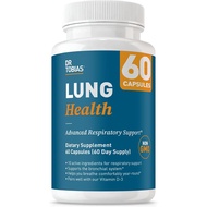 Dr. Tobias Lung Health Respiratory Support 60 Capsules | Lung Supplement(packaging may vary)