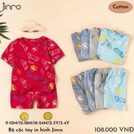 [Genuine] short sleeve Cotton boys' clothes printed with Jinro pattern