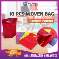 Woven Shopping Bag Door Gift Goodies Beg Kenduri Kahwin Tunang Nikah Birthday Party Eco Friendy Recy