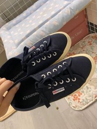 意大利國民鞋superga flats shoes sneakers Navy 2750