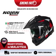 NOLAN N70-2X Ruvido 342 Full Face HelmetTopi Keledar Full Face Offroad Modular Helmet SIRIM Intercom