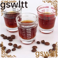 GSWLTT Espresso Shot Glass, 60ml Universal Shot Glass Measuring Cup, Espresso Essentials Heat Resistant Measuring Shot Glass