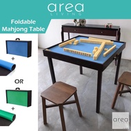 ◎♞△AREA LIVING Foldable Mahjong Table with Sound Proof Mat