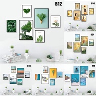 Set of 6 FOMEX wall paintings 5mm thick to decorate bedrooms, living rooms, shops, milk tea shops