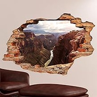 Wall Stickers for Bedroom Adults 3D Effect Wall Stickers Wall Stickers Large Canyon - Wall Stickers 