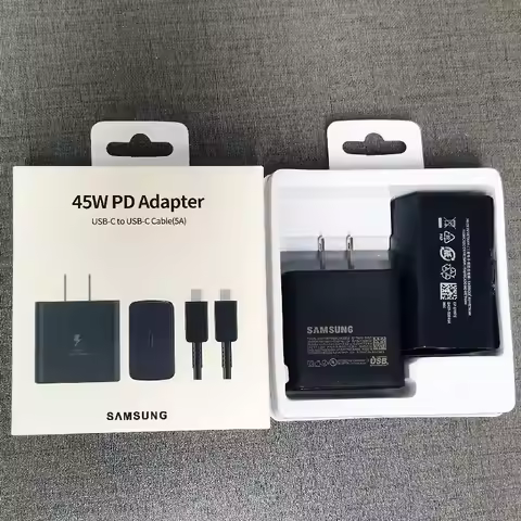 Samsung 45W US Plug Charger PD Super Charge Adapter for Galaxy S20 S21 S22 S23 S24 Note 20 Ultra 10 