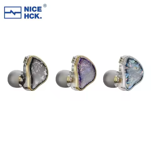 NICEHCK DB2 HiFi in-Ear Earphone 1DD+1BA Hybrid Dual Driver Monitor Microphone IEM Detachable 0.78 2
