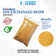 (1KG) Canature Ion Exchange Resin Softener for Hard Water Filter Food Grade Water Softening Resin Io