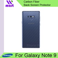 Back Carbon Fibre Screen Protector Film For Samsung Galaxy Note 9