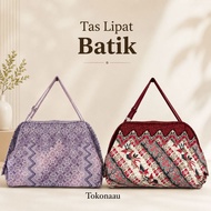 1 PACK (CONTENTS 10 PCS) Batik Folding Bag | Handbag | Travel Bag | Bandung Souvenirs | Bandung souv
