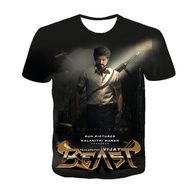 Joseph Vijay Chandrasekhar T-shirt patterned 3D printed Indian actors summer short-sleeved tops for 