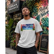 Montserrat Floral Flag Oversized T-Shirt | Caribbean Island Graphic Tee