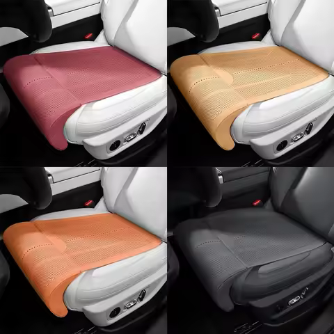 PU Leather Car Seat Cushion Extension Leg Rest Breathable Universal Seat Cover Padding Support Leg E
