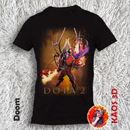 Dota 2 Doom T-shirt, unisex model, children's and adult sizes, unisex model / Doom t-shirt dota 2
