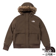 [The North Face The Face] Women Warm Windproof Hooded Waterproof Goose Down Jacket DRYVENT Brown 83S