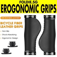 Erogonomic Grip WEST BIKING Bicycle Handlebar Grips Folding Bike Color Waterproof Bike Foldable Foldie Leather