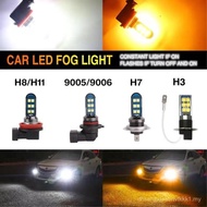 [READY STOCK] 1PC Fog Light Constant+Flash Mode H3 H7 H8 H11 9005 9006 White Orange 12LED