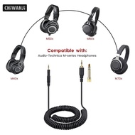 [CHiWANJi] Coiled AUX Cord Replacement with 1/4 Inch Adapter for Ath M40x M20x M60x