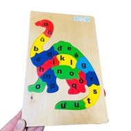 Wooden animal number learning puzzle toy, smart number learning puzzle for children