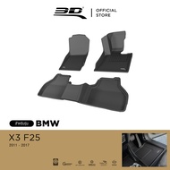 3D Mats พรมปูพื้นรถยนต์ BMW X3 (F25) 2012 - 2017 พรมกันลื่น พรมกันนํ้า พรมรถยนต์