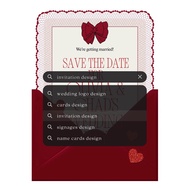 Custom Wedding Invitation Design | Save The Date | Wedding Logo | Signage & Name Card
