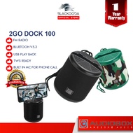 Audiobox 2GO Dock 100 Bluetooth Portable Speaker with Phone Docking | Built In Mic | FM Radio